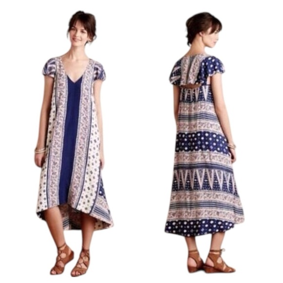 Anthropologie Dresses & Skirts - Maeve by Anthropologie Maeve Summertide Cape High-Low Swing Dress. Size X-Small.